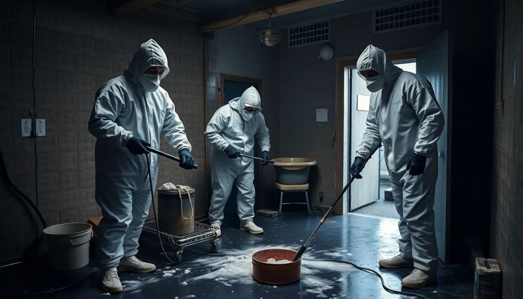 Limpieza forense en Sant Adrià de Besós desinfección y desodorización